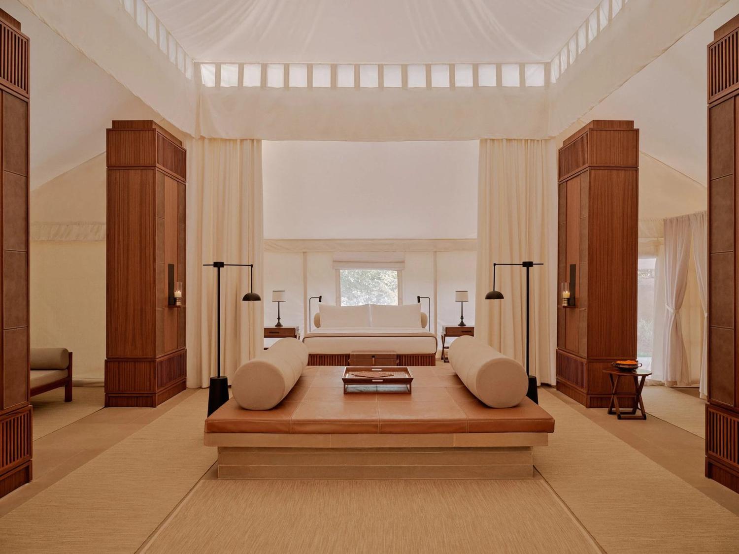 Tent pavilion interior