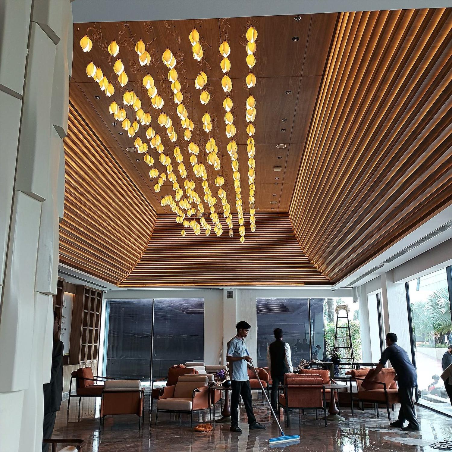 Lobby · pendant cluster
