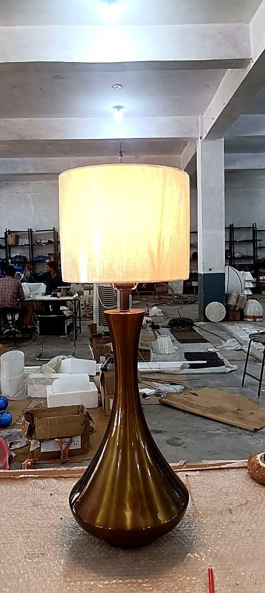 Copper table lamp base