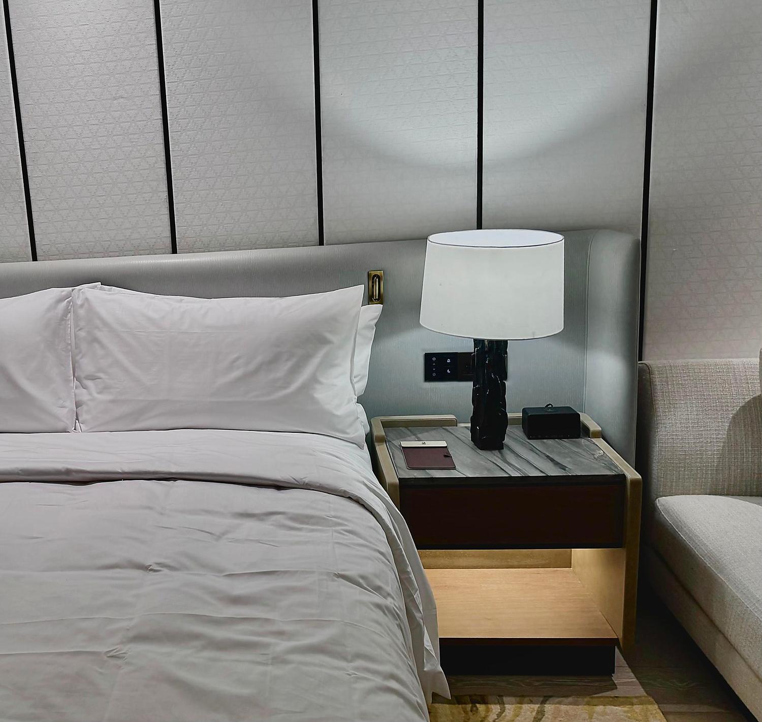 Guest room · signature bedside lamp